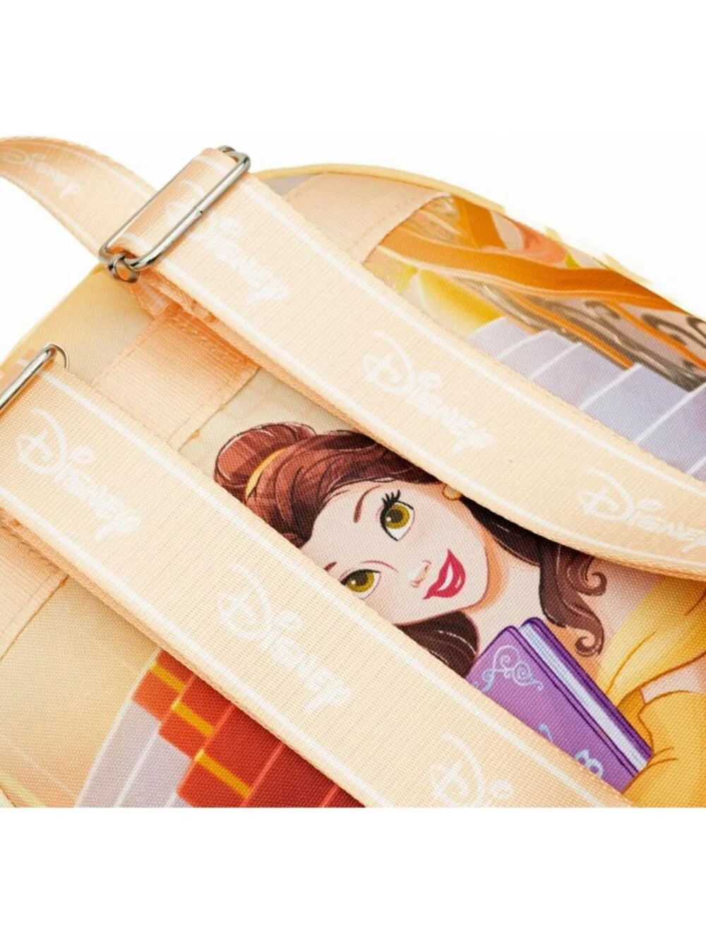 Beauty and the Beast Belle Mini Nylon Daypack - 13” Cute Backpack for Kids